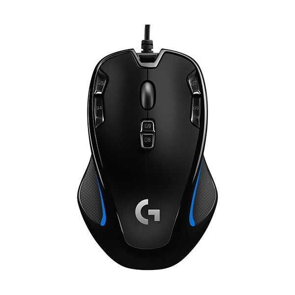 Logitech, G300s Optical Ambidextrous Gaming Mouse, 9 Programmable Buttons, Onboard Memory - 910-004346