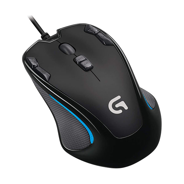 Logitech, G300s Optical Ambidextrous Gaming Mouse, 9 Programmable Buttons, Onboard Memory - 910-004346