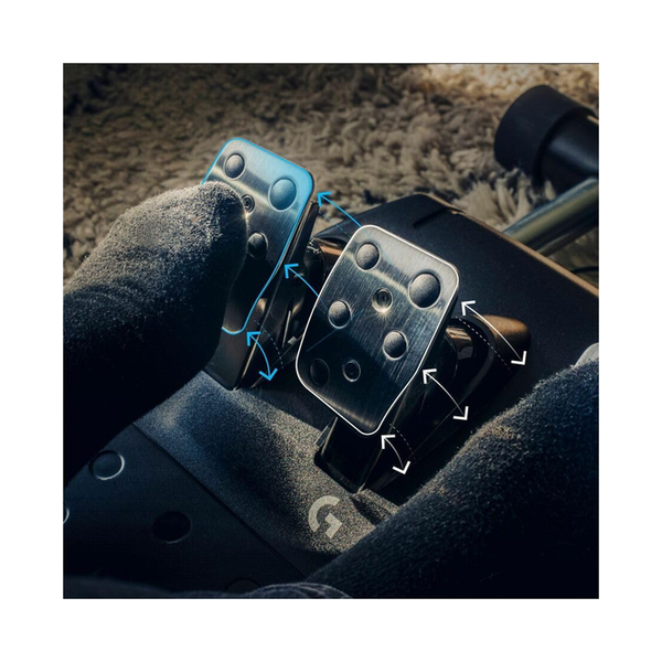 Logitech G923 Racing Wheel and Pedals for Xbox X|S, Xbox One and PC Featuring TRUEFORCE up to 1000 Hz Force Feedback, Responsive Pedal, Dual Clutch Launch Control, and Genuine Leather Wheel Cover