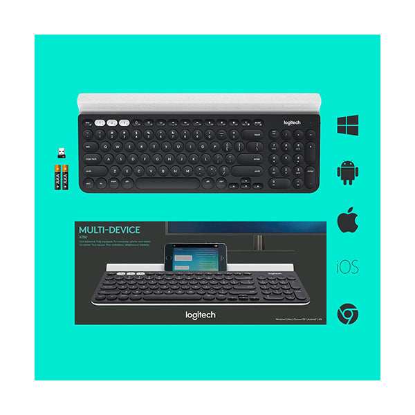 Logitech K780 Multi-Device Wireless Keyboard One Keyboard, Fully Equipped, for Computer, Phone, and Tablet - 920-008149