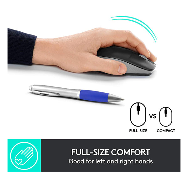 Logitech, M190 Full-Size Wireless Mouse - 910-005905