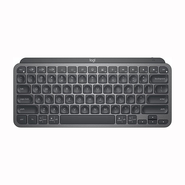 Logitech MX Keys Mini Minimalist Wireless Illuminated Keyboard, Compact, Bluetooth, Backlit, USB-C, Compatible with Apple macOS, iOS, Windows, Linux, Android, Metal Build - 920-010498