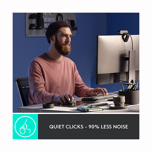 Logitech MX Master 3S - Wireless Performance Mouse with Ultra-fast Scrolling, Ergo, 8K DPI, Track on Glass, Quiet Clicks, USB-C, Bluetooth, Windows, Linux, Chrome - 910-006559
