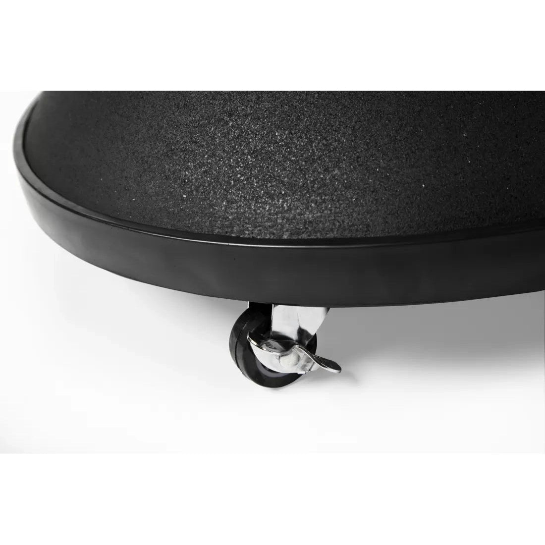 London Base Concrete Black Round Parasol Base with Wheels