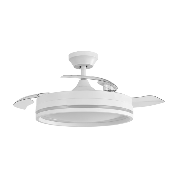 LOTUS Fan Ceiling with Three Removable Blades, with 6 Adjustable Speeds, with 3 Light Temperatures, Remote Control Included, JC18224