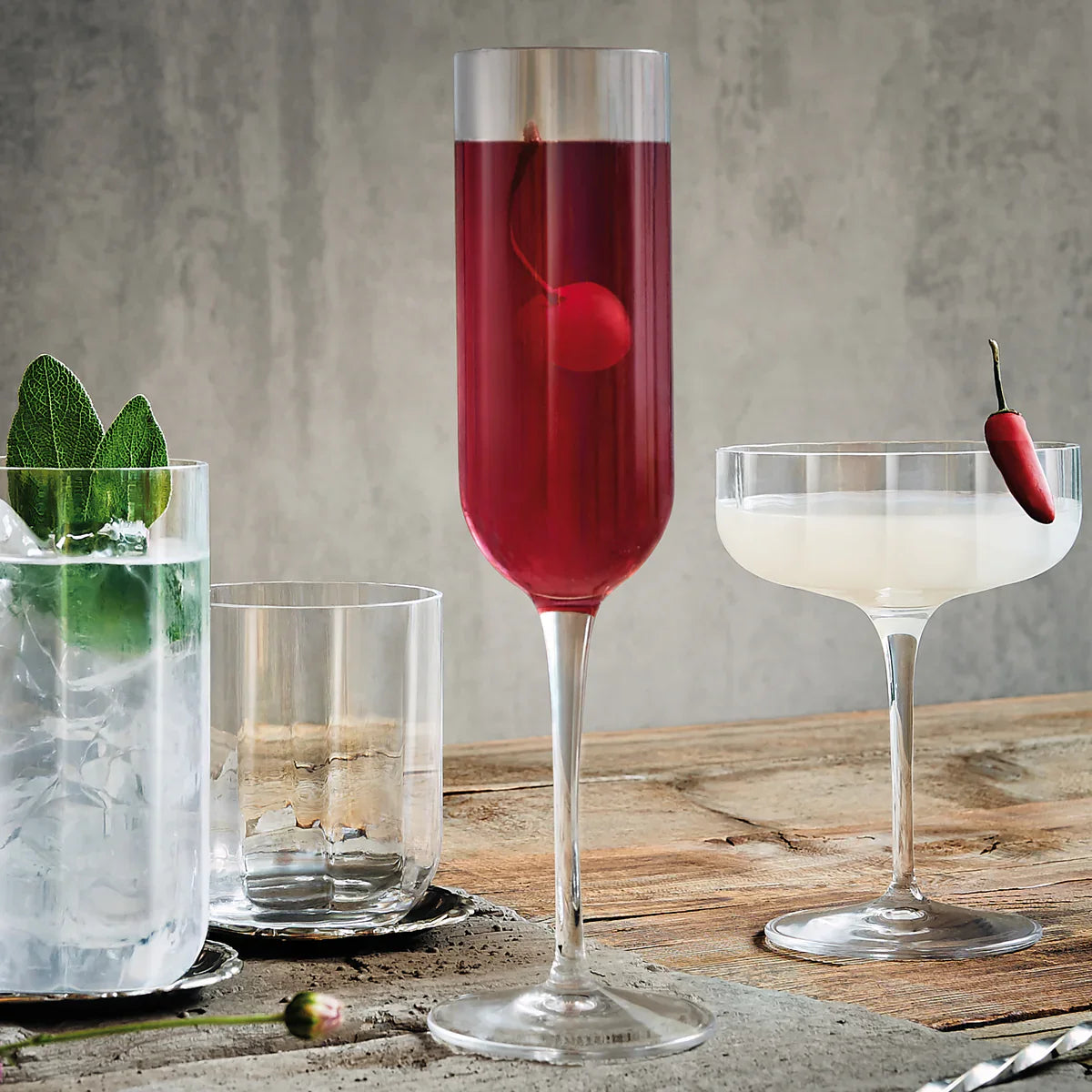 Luigi Bormioli Jazz  Cocktail Flute 21cl (Set of 6)
