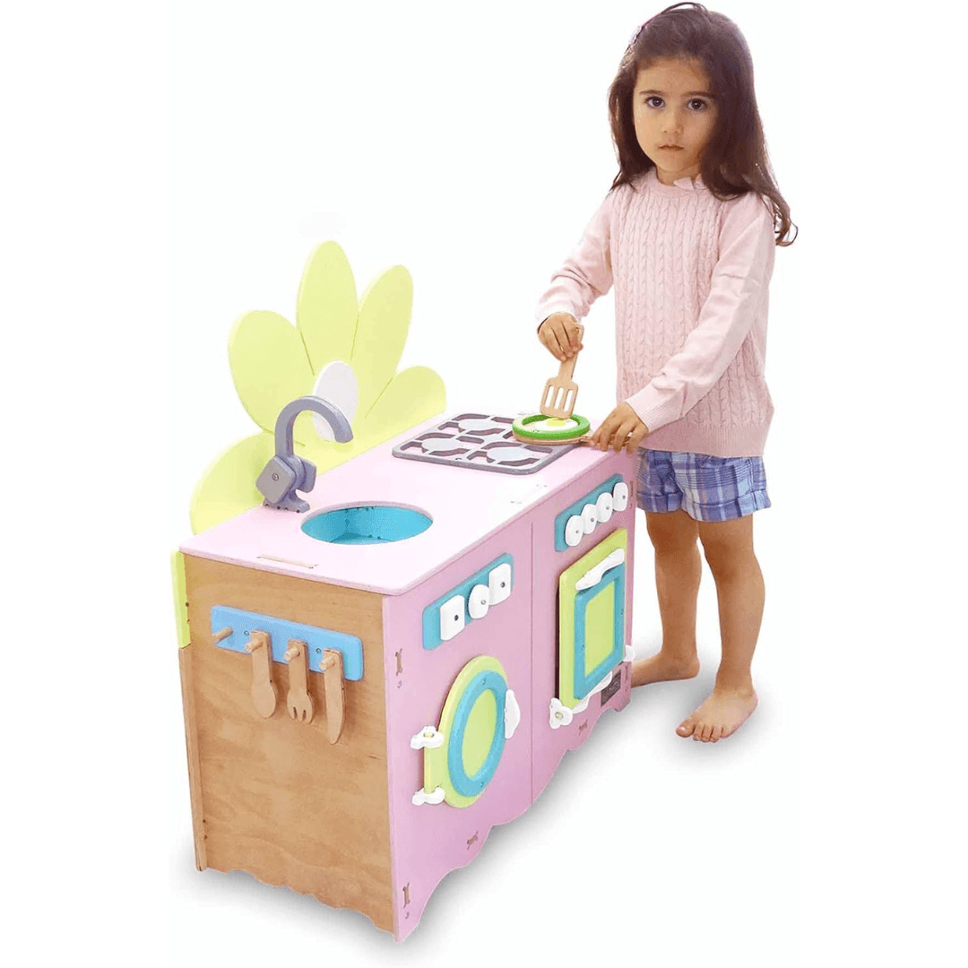 LULUBERE Wooden Kitchen Toy Set