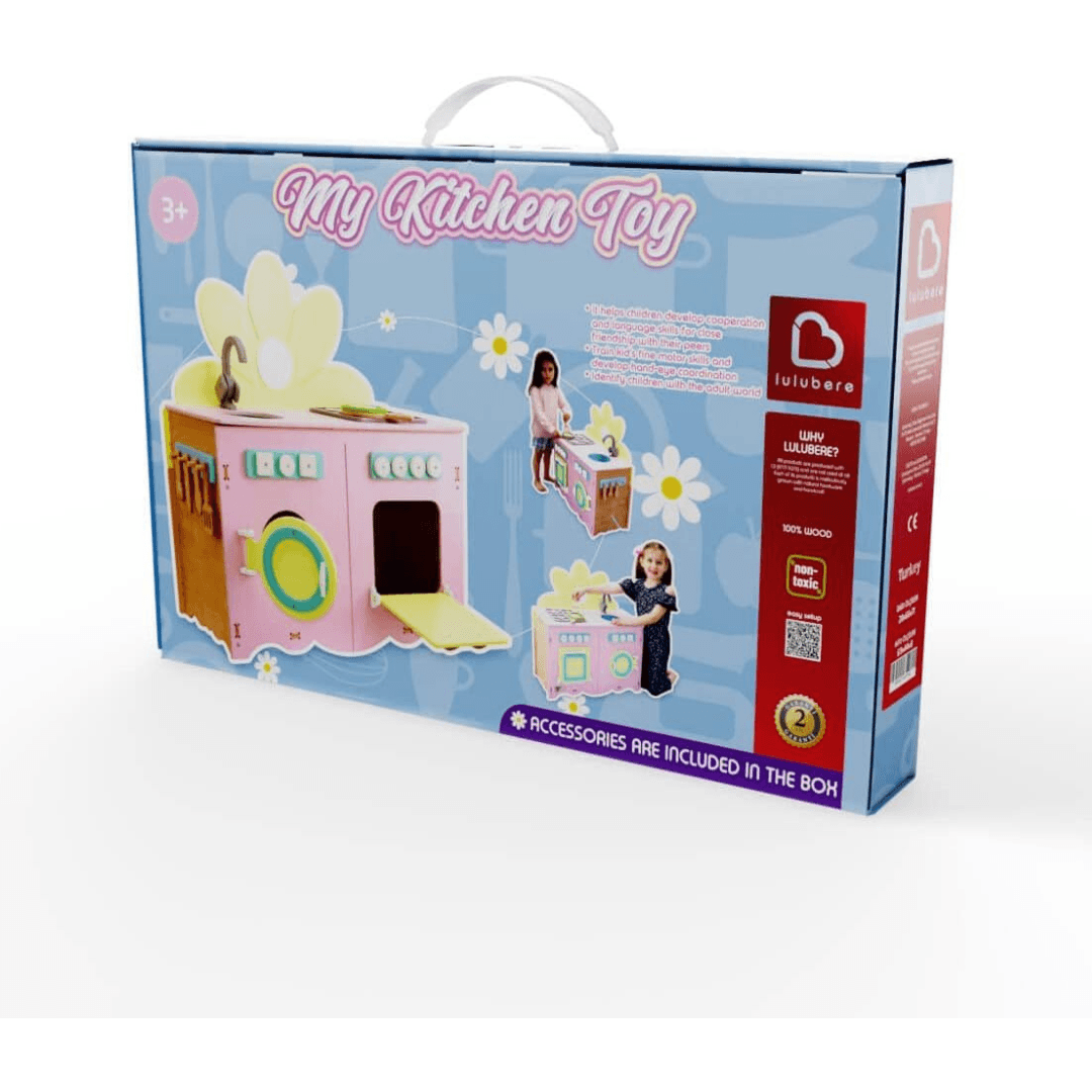 LULUBERE Wooden Kitchen Toy Set
