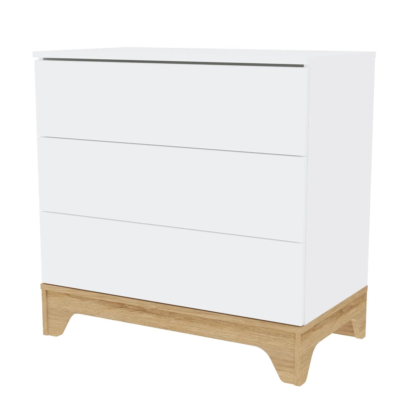Faktum - Lumina - 3 Drawer Chest - Modern Nursery Storage - White