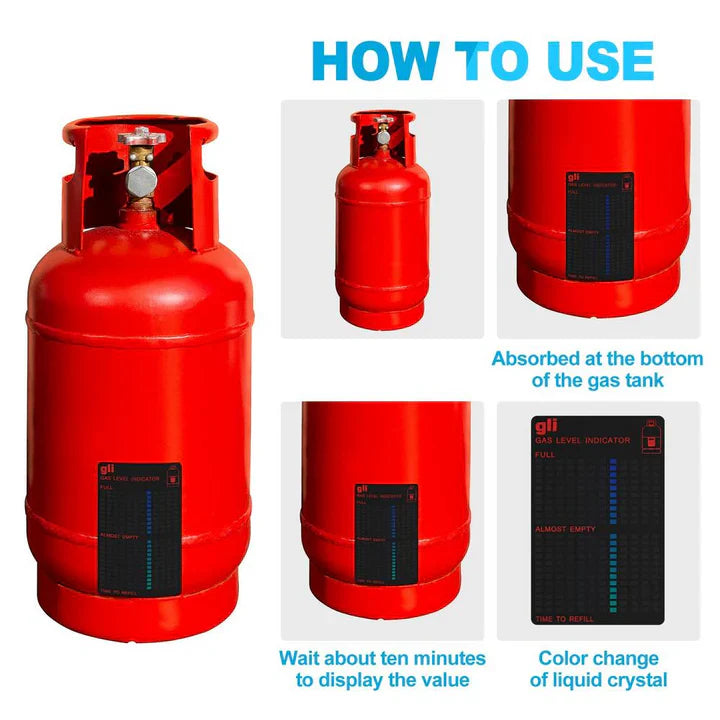 Sheets of Gas Bottle Level Indicator