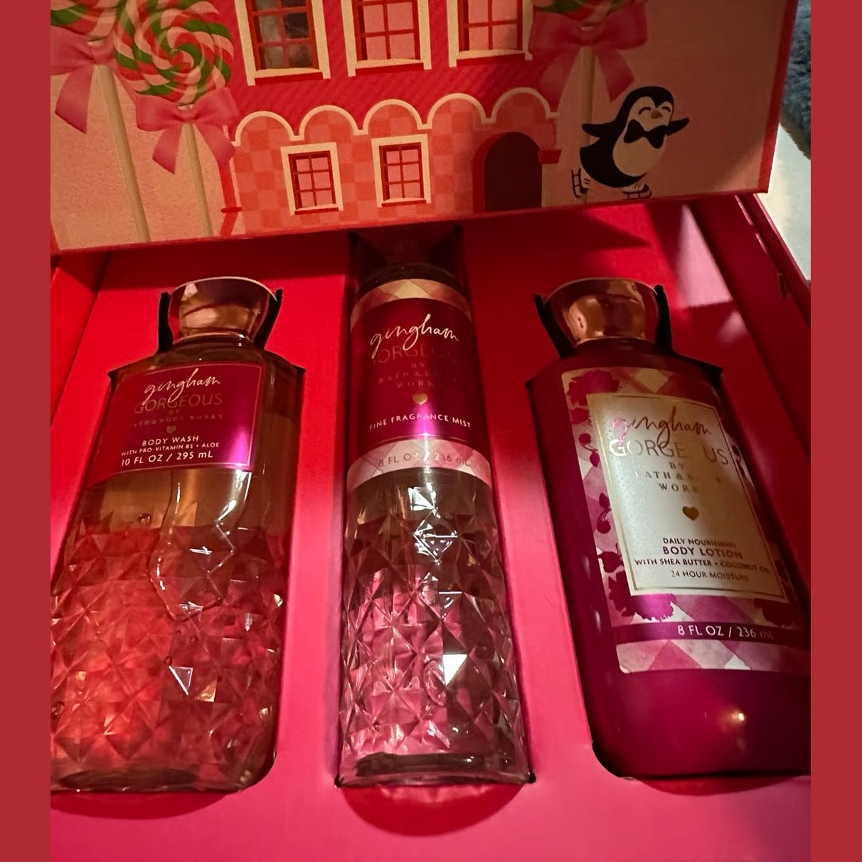 bath and Body works Set of GINGHAM GORGEOUS 3 pcs