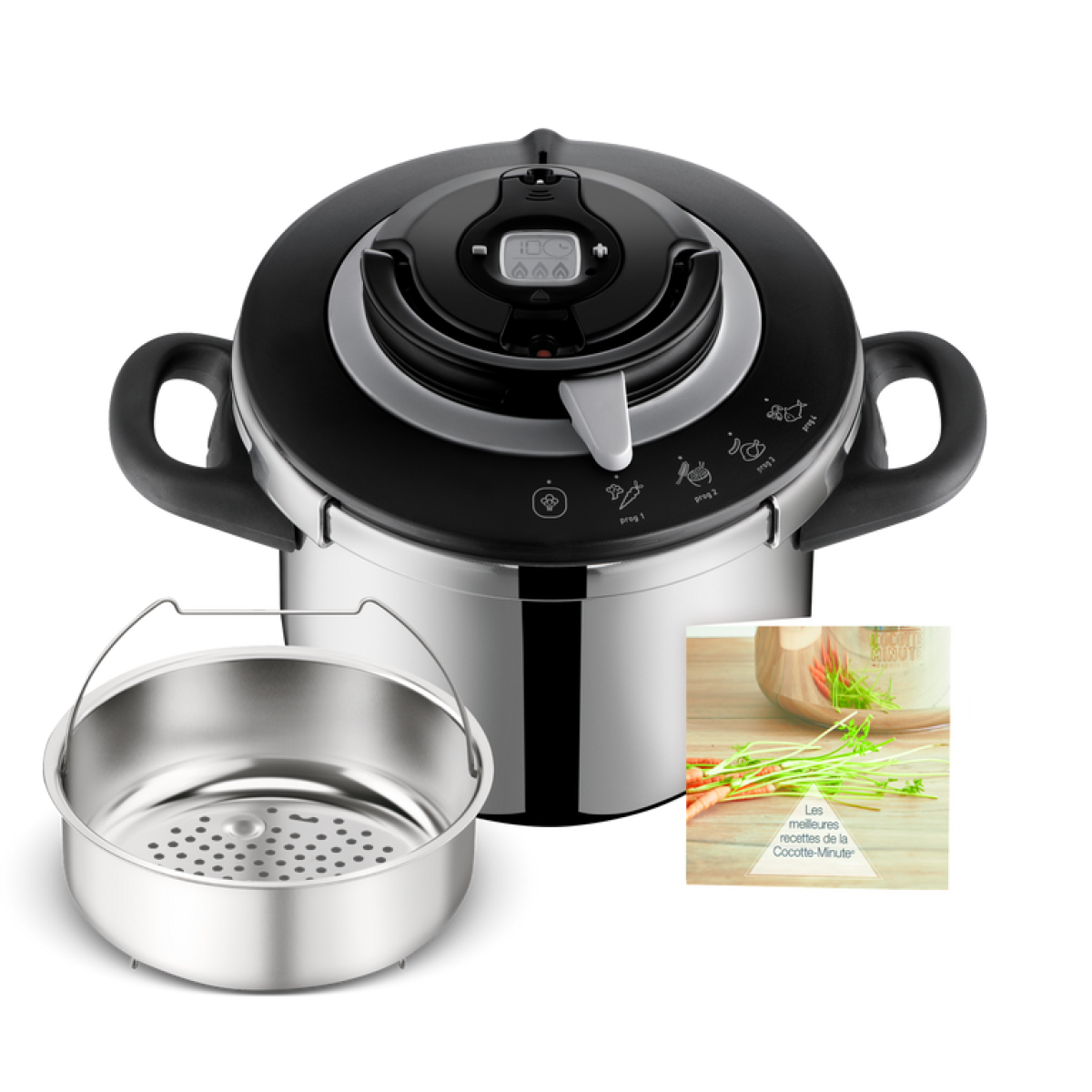 Tefal Clipso+ CHEF 6L, Pressure Cooker, 4 Cooking Programs, Fast Cooking