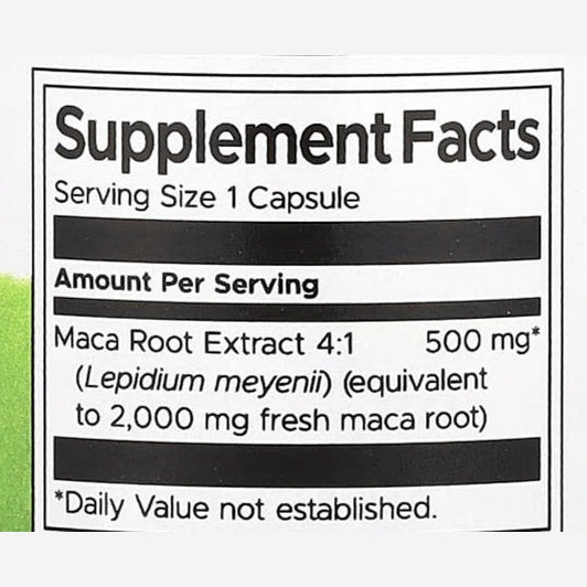 Maca capsules
