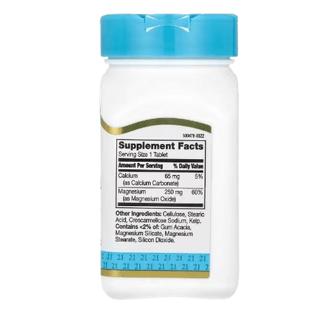 21st Century, Magnesium Oxide, 250 mg, 110 Tablets