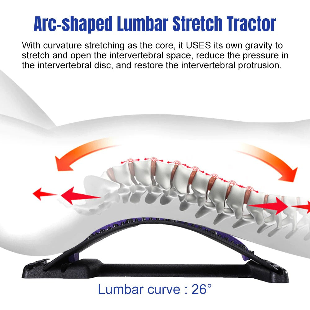 Spine Deck Back Stretcher for Lower Back Pain Relief,