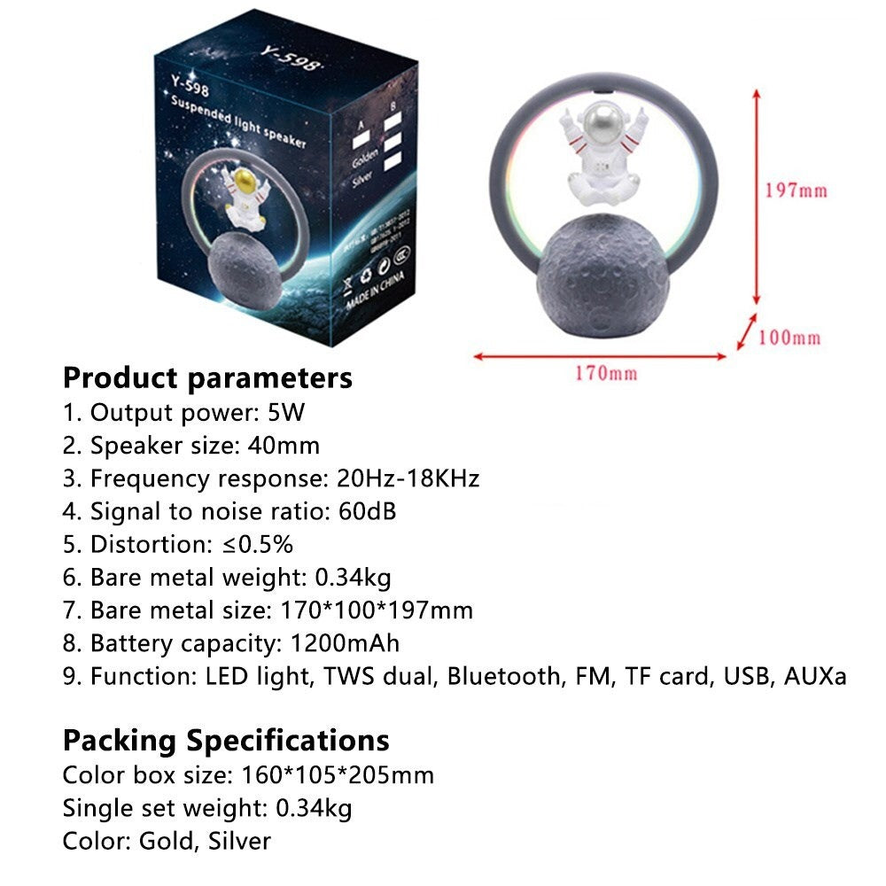 Astronaut Magnetic Levitation Bluetooth Speaker