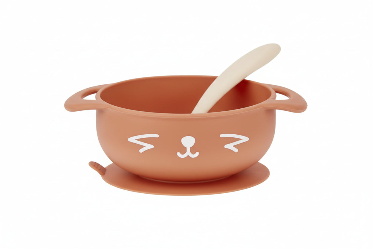 BabyMoov - Kit Tasty'isy Fox - ( Silicone bowl + Spoon )