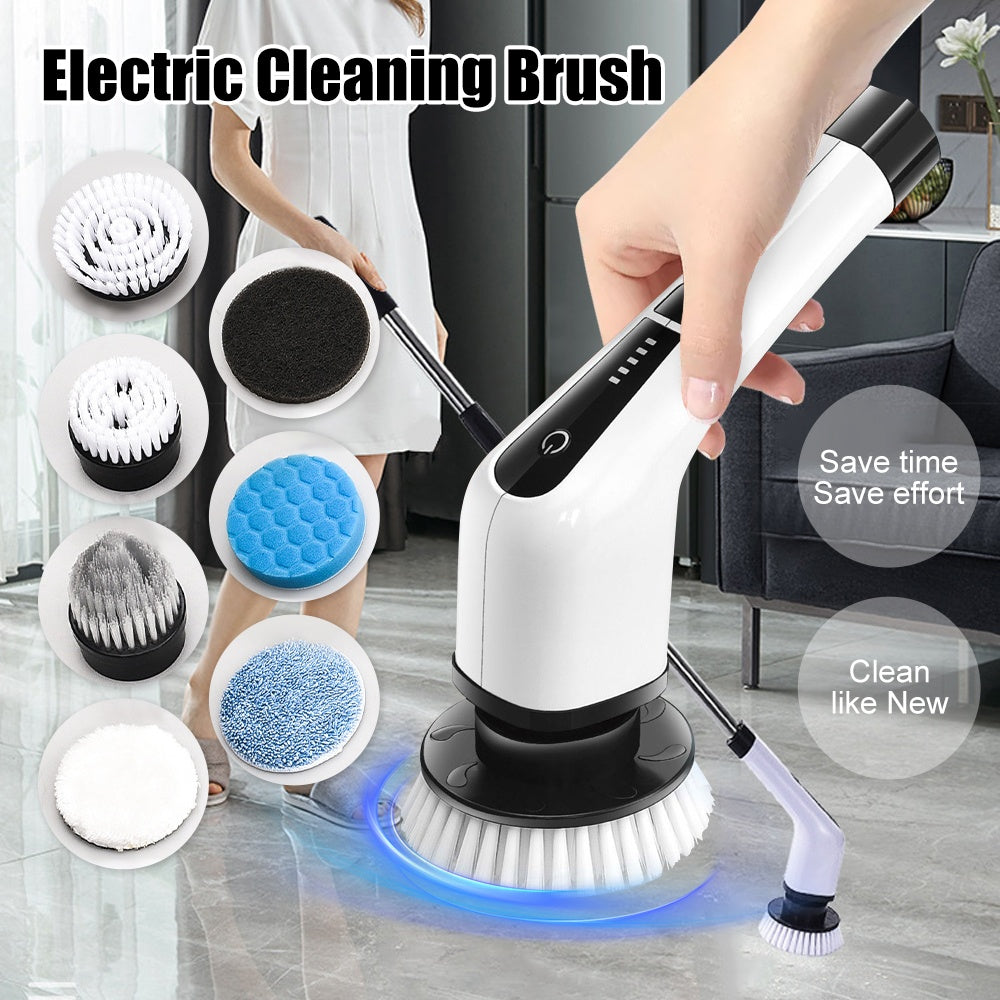 7 In 1 Electric Cleaning Brush Multifunctional Long Handle Cordless
