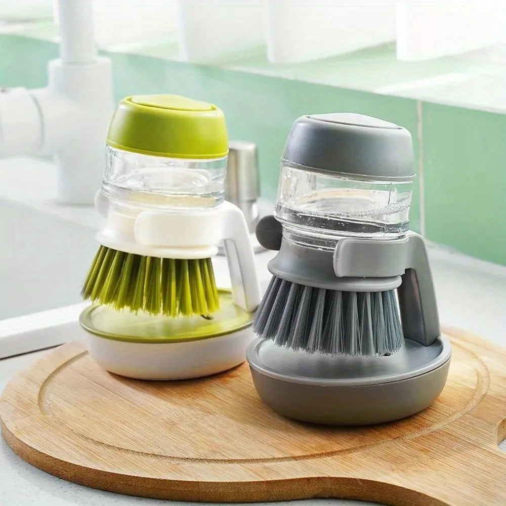 SMS Mart Plastic Cleaning Brush with soap Dispenser