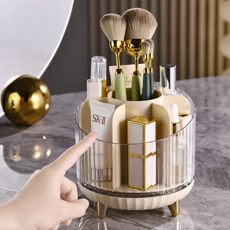 5 Slots Rotating Desktop Makeup Organizer