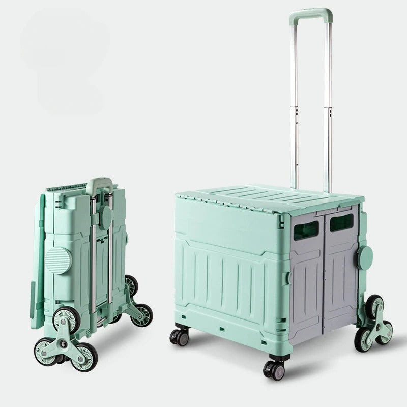 Foldable Cart with Stair Climbing Wheels
