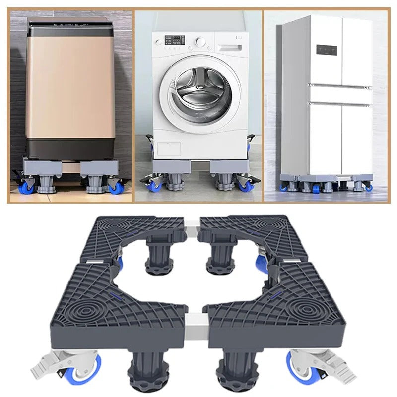 4 Legs-4 Wheels Increased Washing Machines Adjustable Strong And Robust Booster