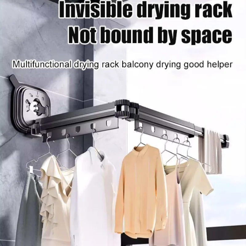 Suction Cup Clothes Drying Rack Wall Mounted Dryer Rack