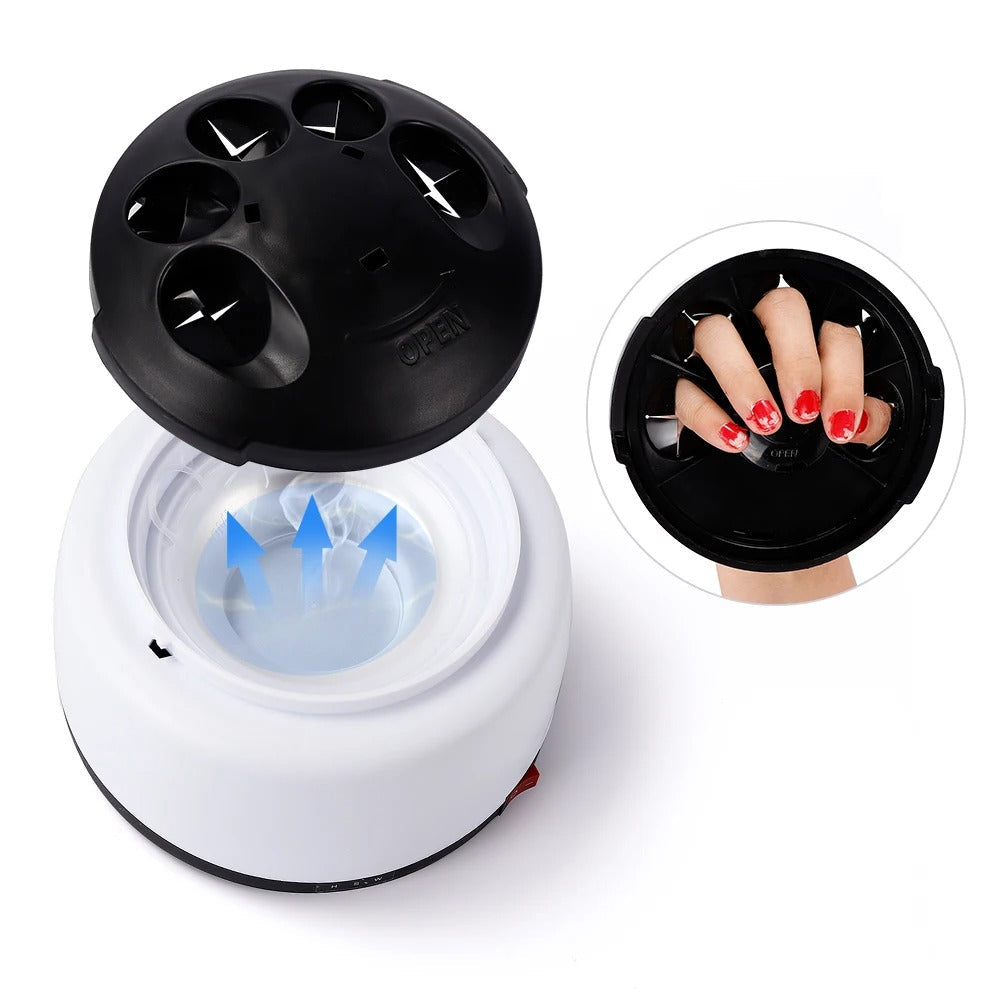 Upgraded Steam Polish Nail Gel Remover Machine with Cuticle Pusher Spoon