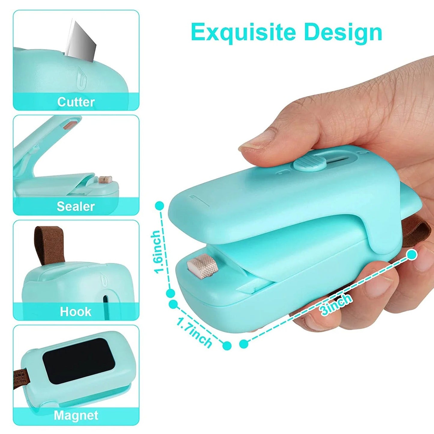 Mini Sealer With Cutter And Magnet