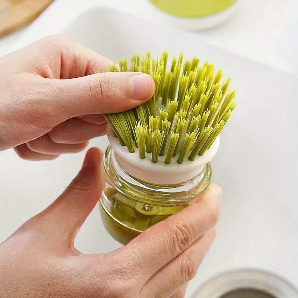 SMS Mart Plastic Cleaning Brush with soap Dispenser