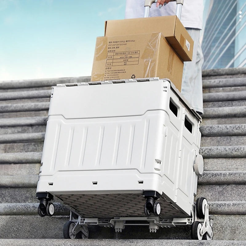 Foldable Cart with Stair Climbing Wheels