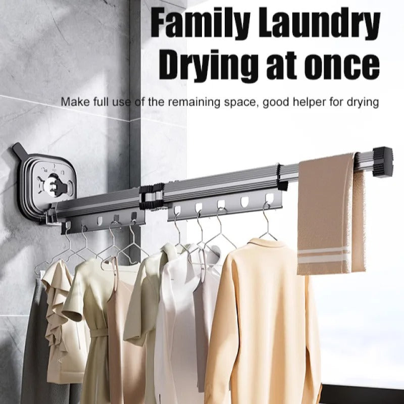 Suction Cup Clothes Drying Rack Wall Mounted Dryer Rack