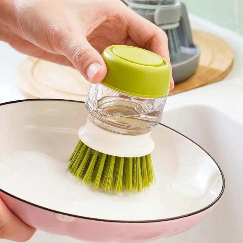SMS Mart Plastic Cleaning Brush with soap Dispenser