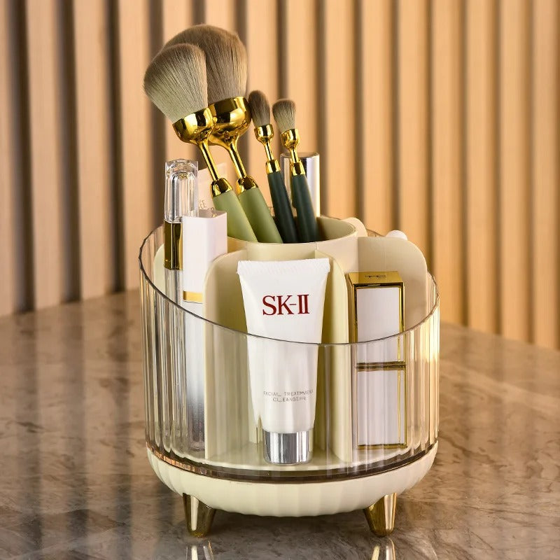 5 Slots Rotating Desktop Makeup Organizer