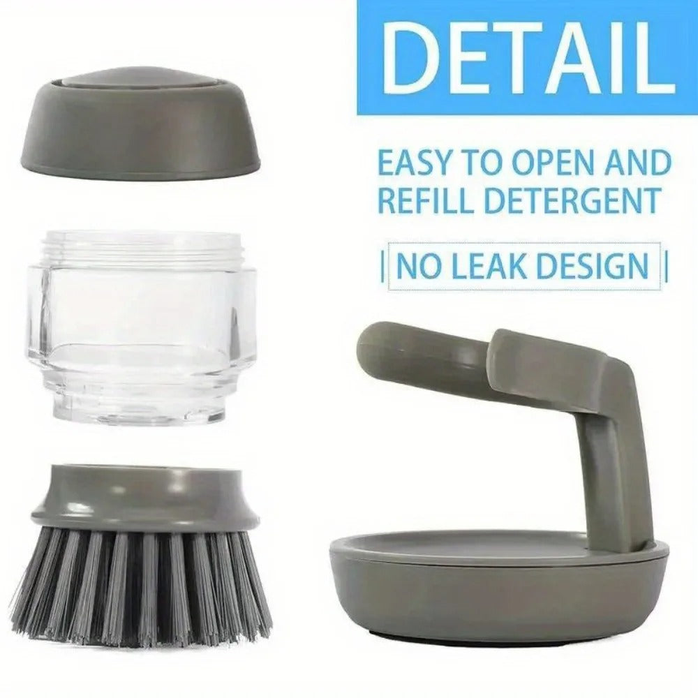 SMS Mart Plastic Cleaning Brush with soap Dispenser