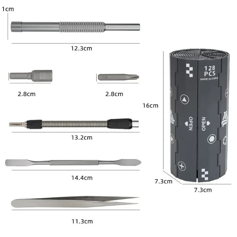 128 in 1 Precision Screwdriver Set Magnetic Phillips Torx