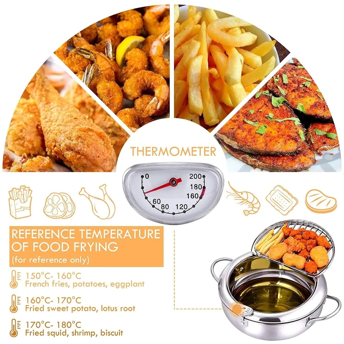 304 Stainless Steel Fryer
