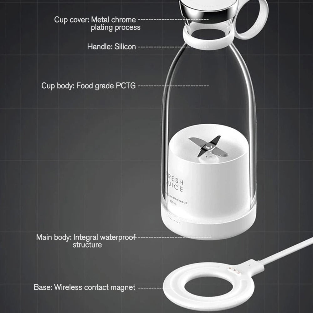 Wireless Charging USB Electric Juicer Blender Portable