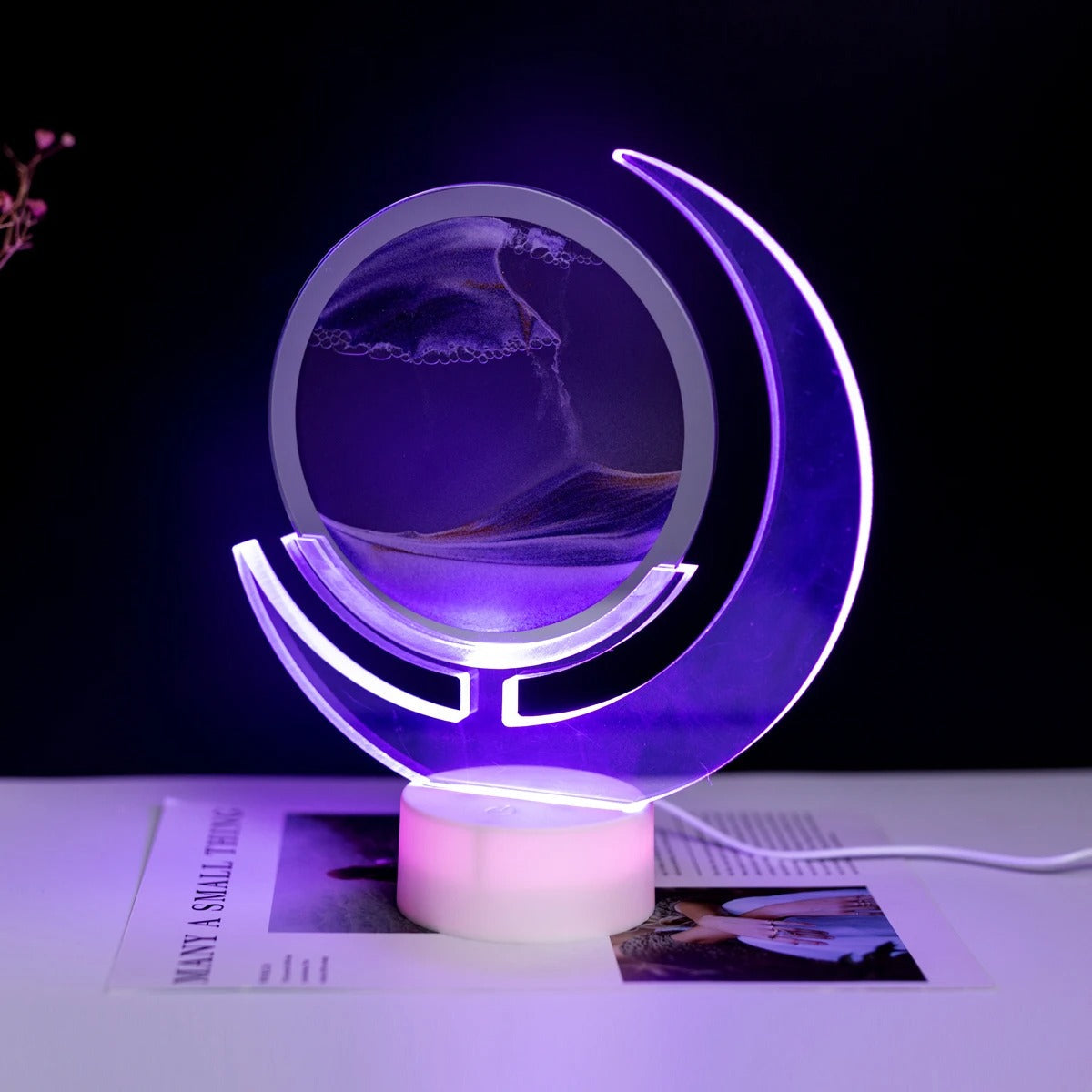 Sand Painting Table Lamp LED 3D