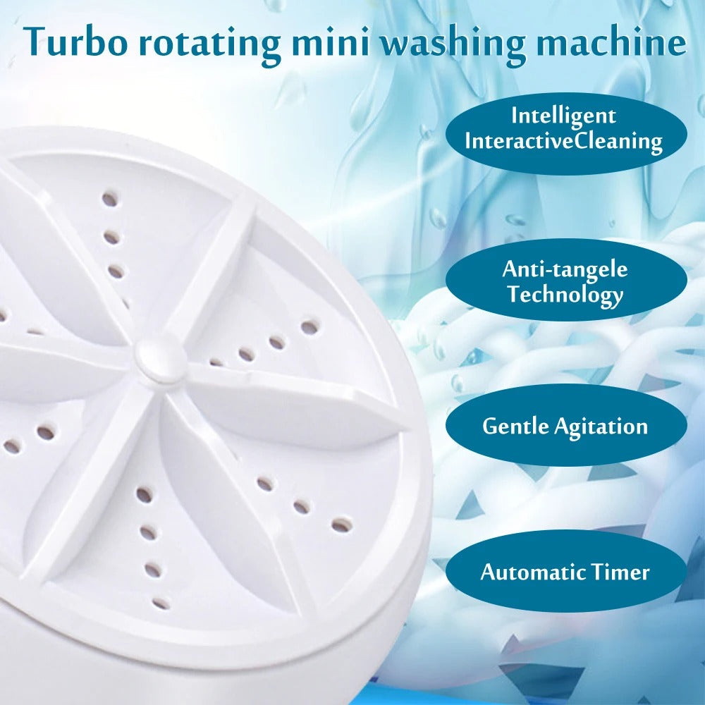 60 Watt Mini Bucket Washing Machine + FREE Adapter