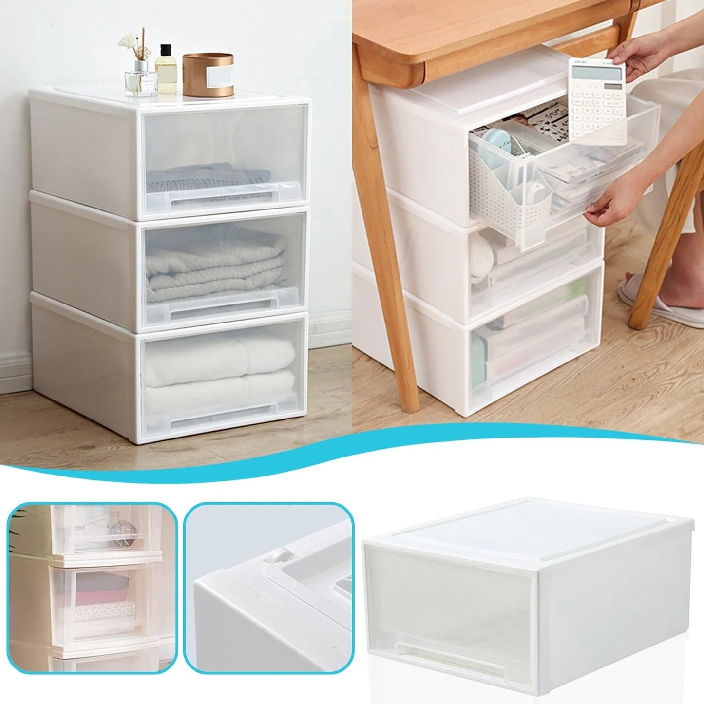 Storage Box Household Stackable