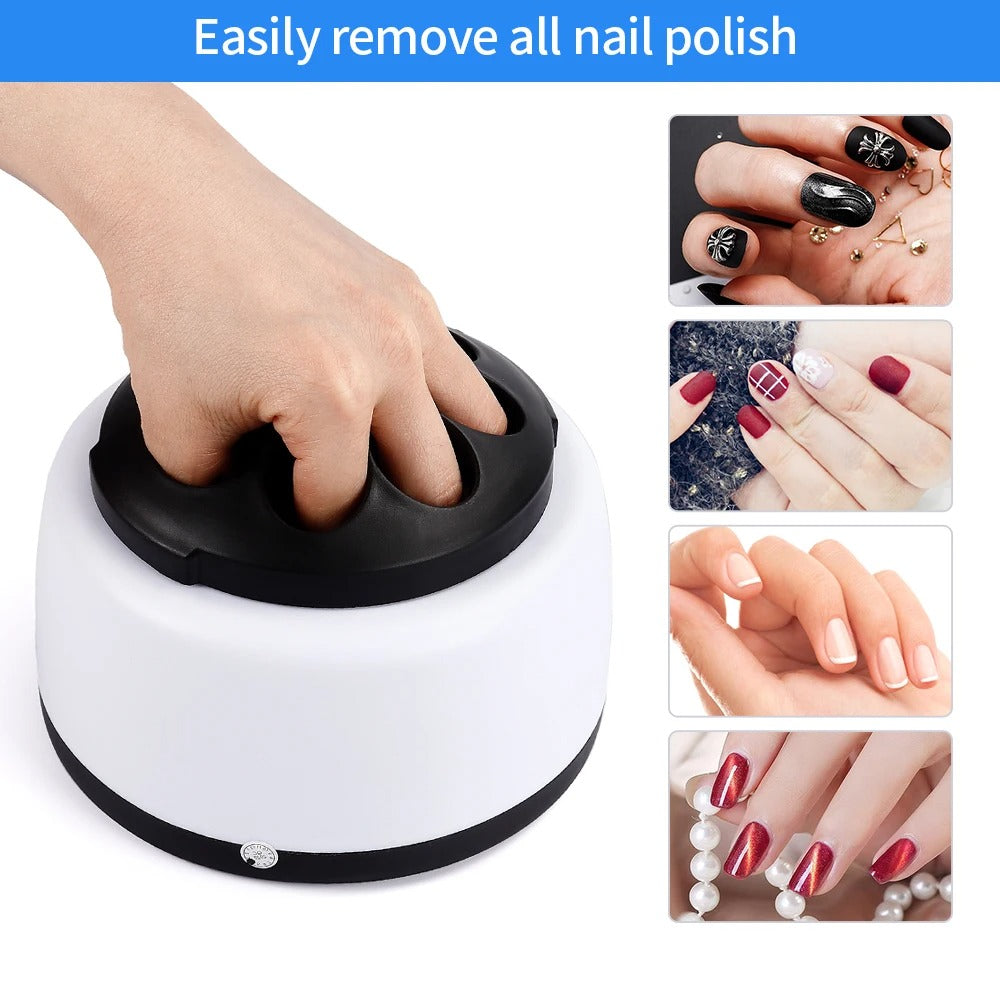 Upgraded Steam Polish Nail Gel Remover Machine with Cuticle Pusher Spoon