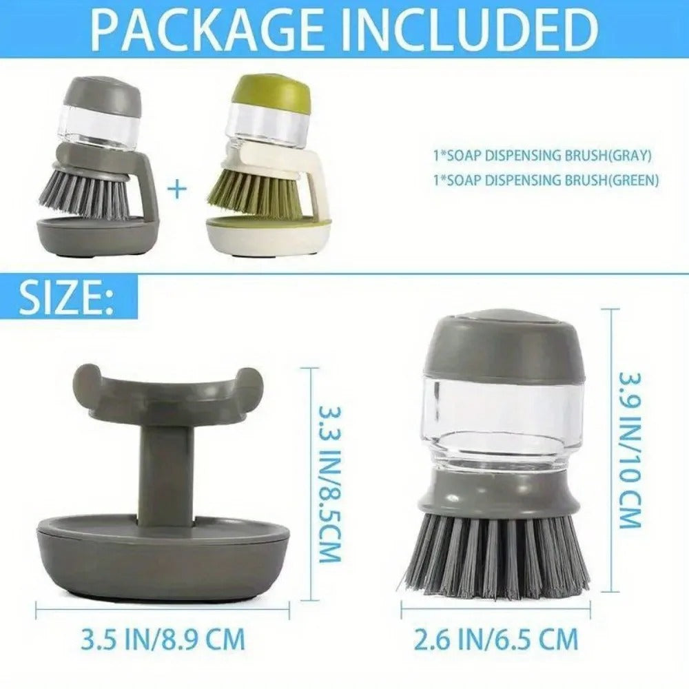 SMS Mart Plastic Cleaning Brush with soap Dispenser
