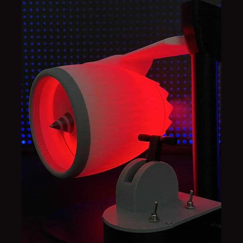 Jet Engine Desktop With LED Fan USB Equipped with A Humidifier and Red Tail Lights
