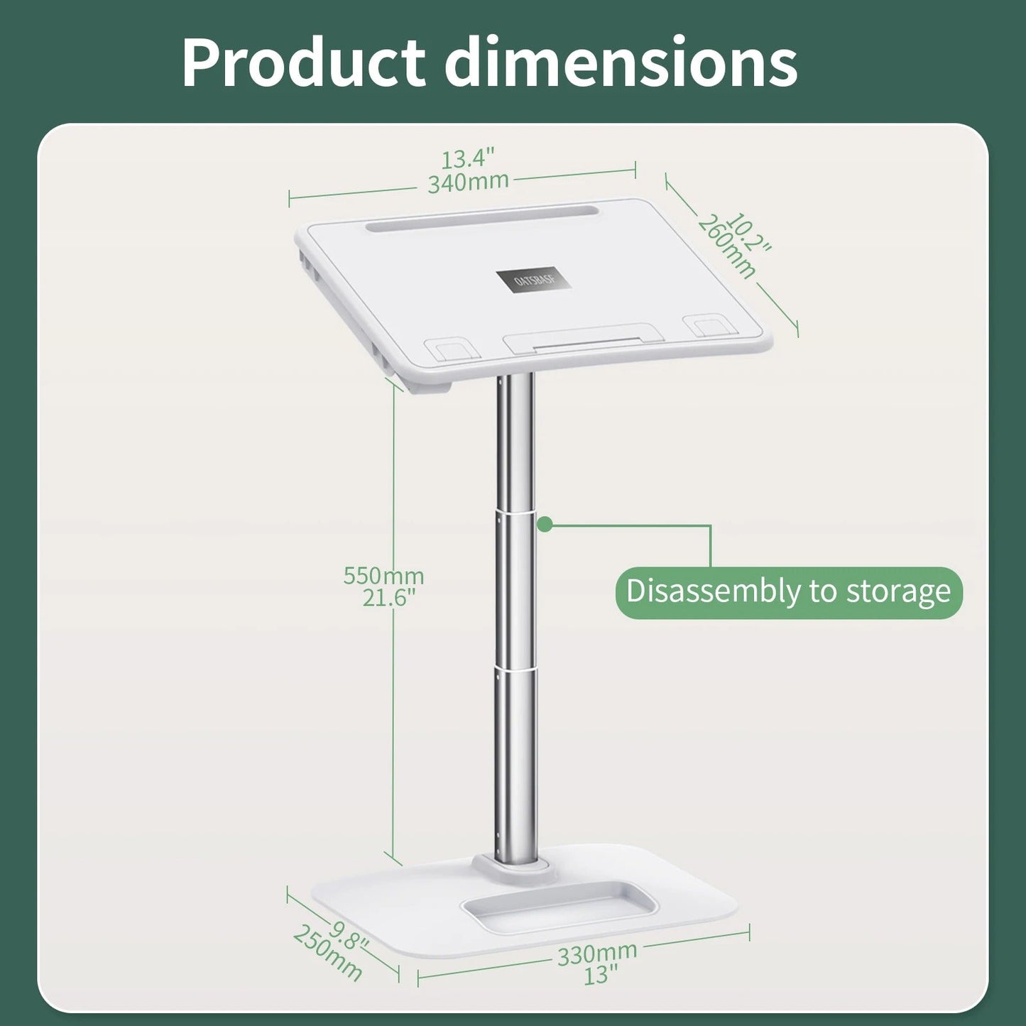 OATSBASF Portable Table Computer Laptop