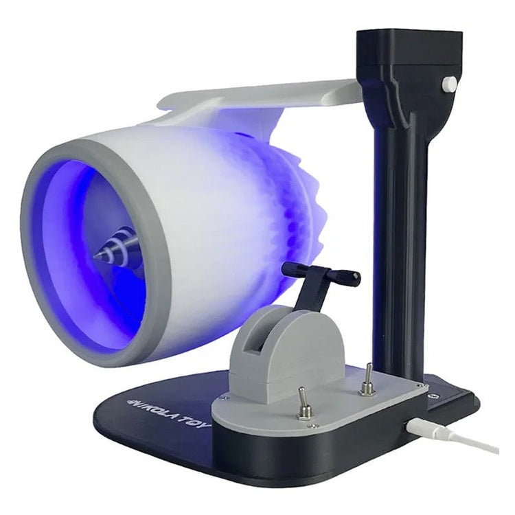 Jet Engine Desktop With LED Fan USB Equipped with A Humidifier and Red Tail Lights