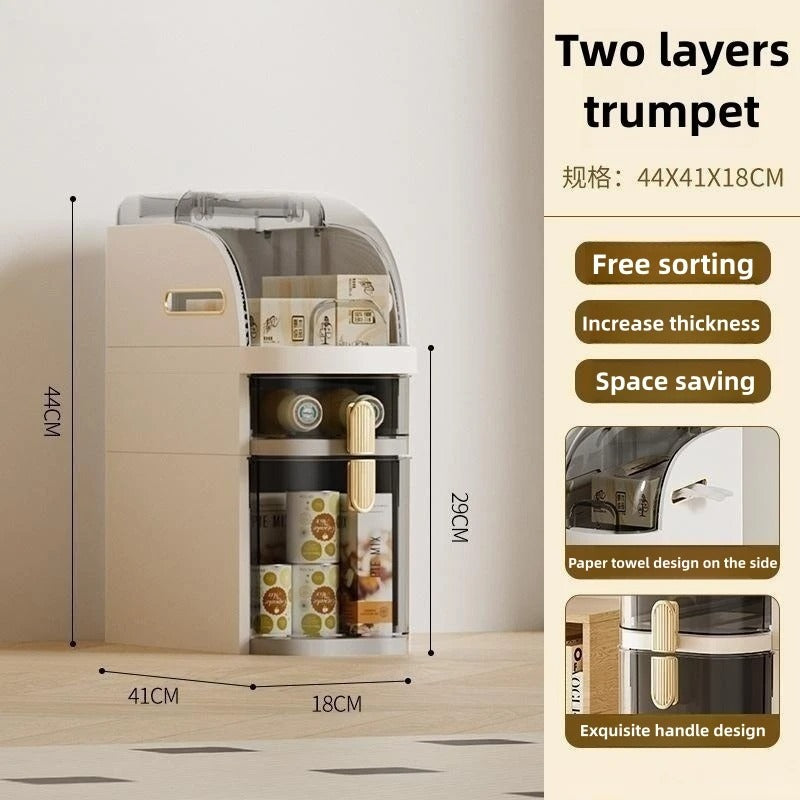 Bathroom Storage Cabinet 4 Layers Ultra Narrow