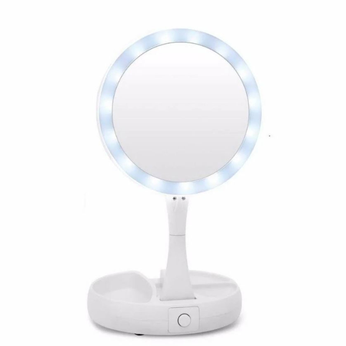 LED Make-up Mirror | Foldable, Portable & Rechargeable - Medaid International