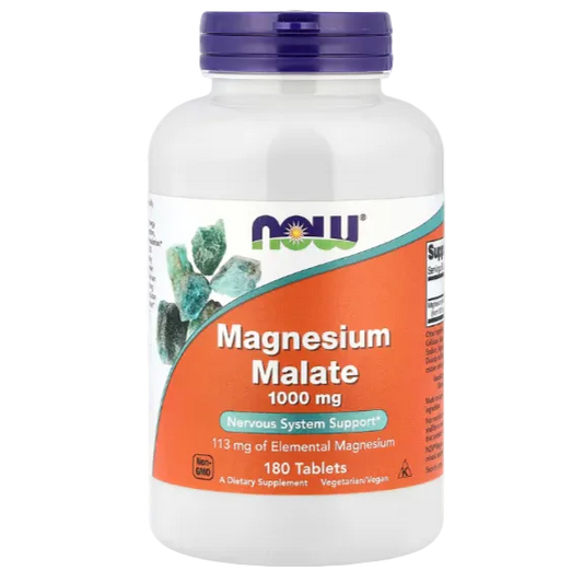 NOW Foods Magnesium Malate 1000 mg 180 Tablets