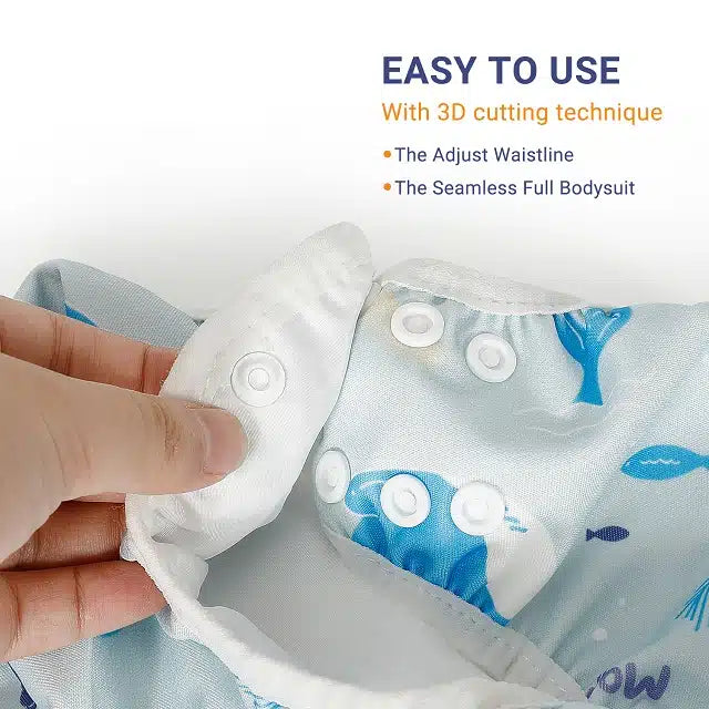 Mambobaby - Toddler Swim Diaper - Ocean Blue